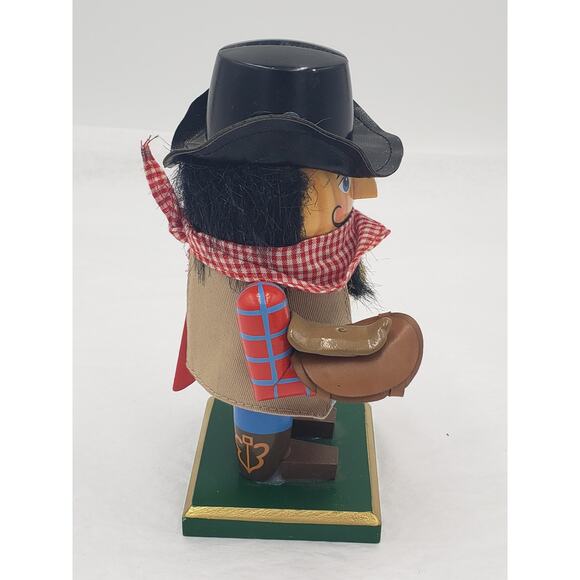Nutcracker Cowboy Rancher Western Cowboy Hat Lasso Rope Trimmery Size 7" Tall - Picture 5 of 12